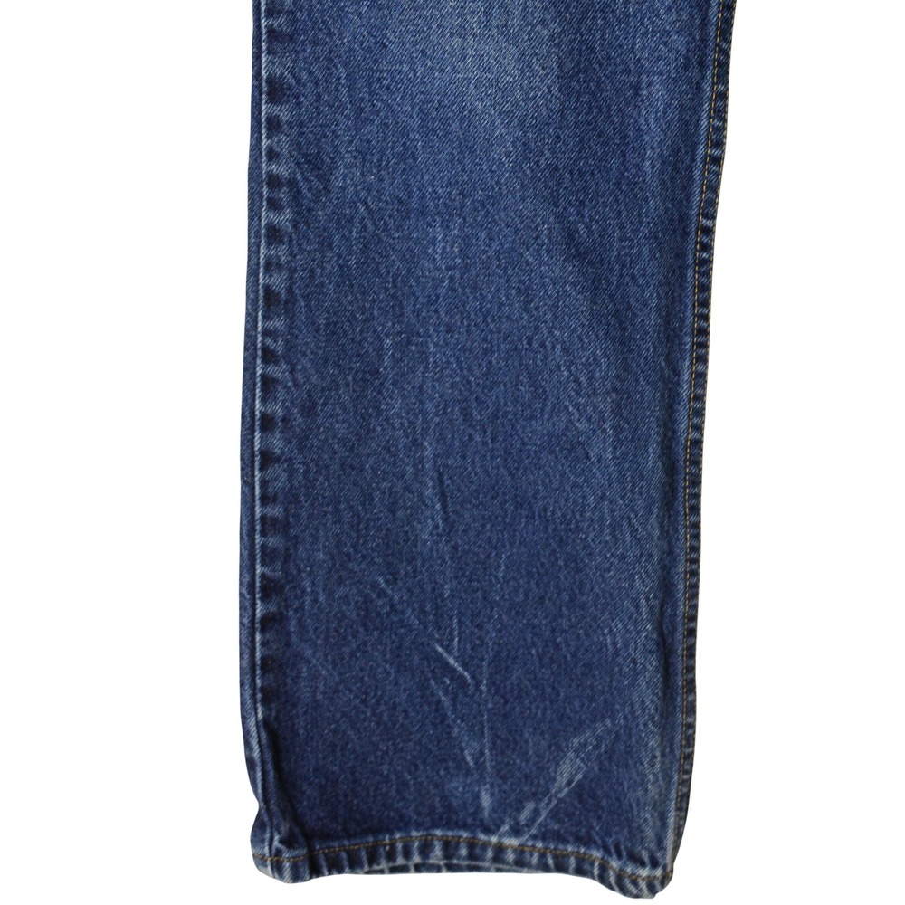 90s Vintage Dark Wash Levis 517 Slim Fit Boot Cut Jeans Womens 4 Blue Denim USA - Picture 5 of 8